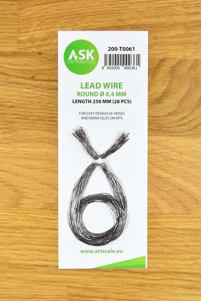 Lead Wire - Round Ã˜ 0,4 mm x 250 mm (28 pcs)