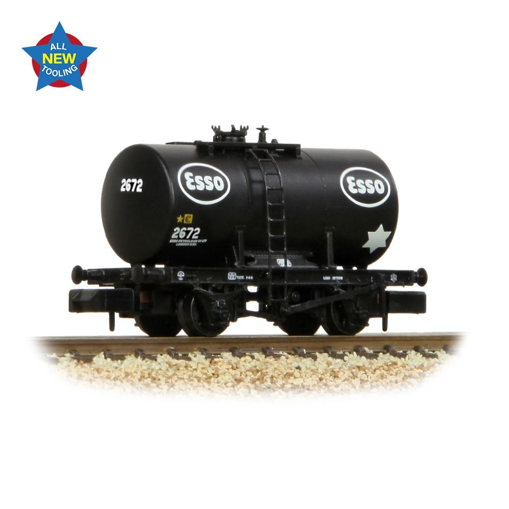 Graham Farish 20t Anchor-Mounted Tank Wagon 'Esso' Black 378-005