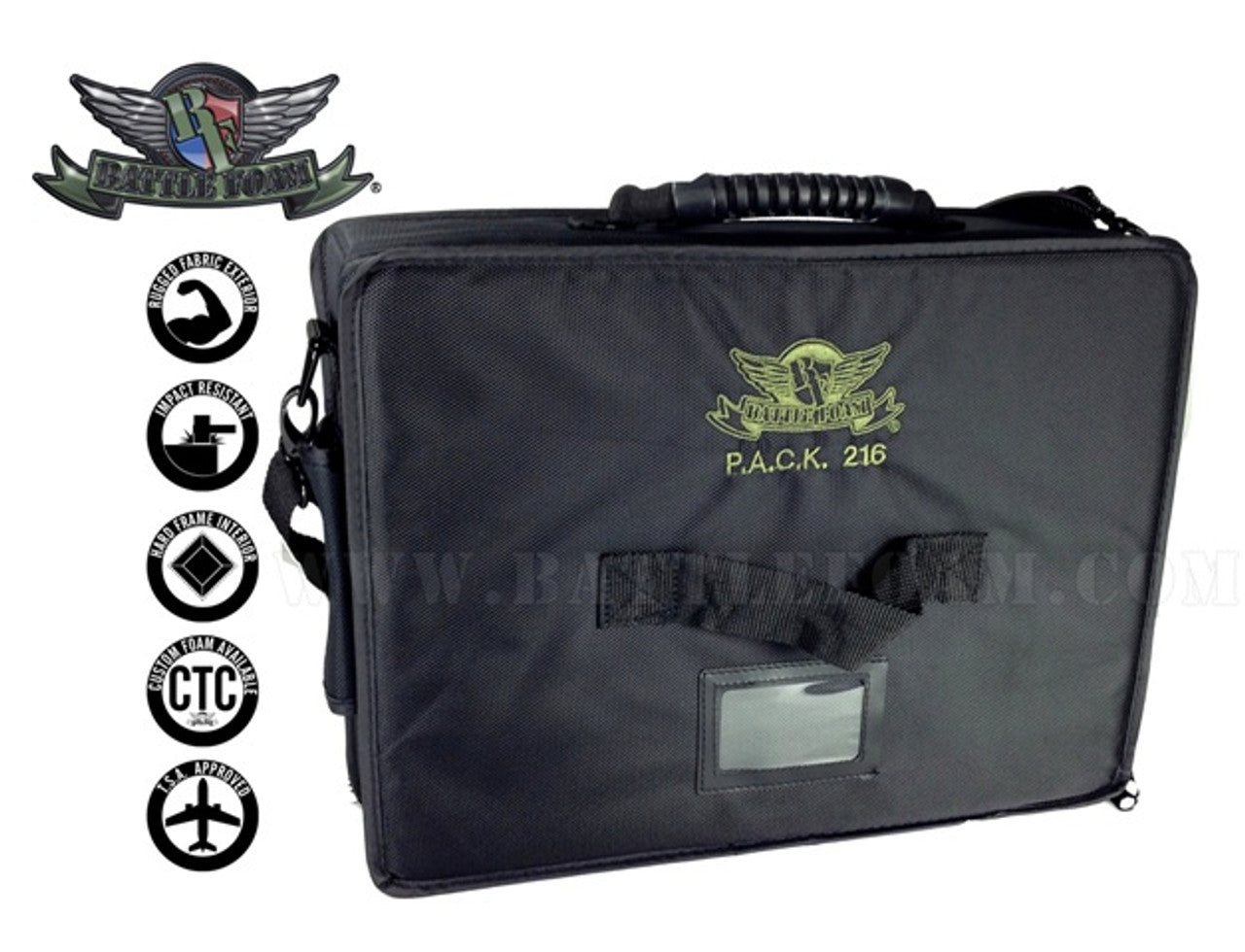 Battle Foam (216) P.A.C.K 216 Empty (Black) BF-BB216B-BE