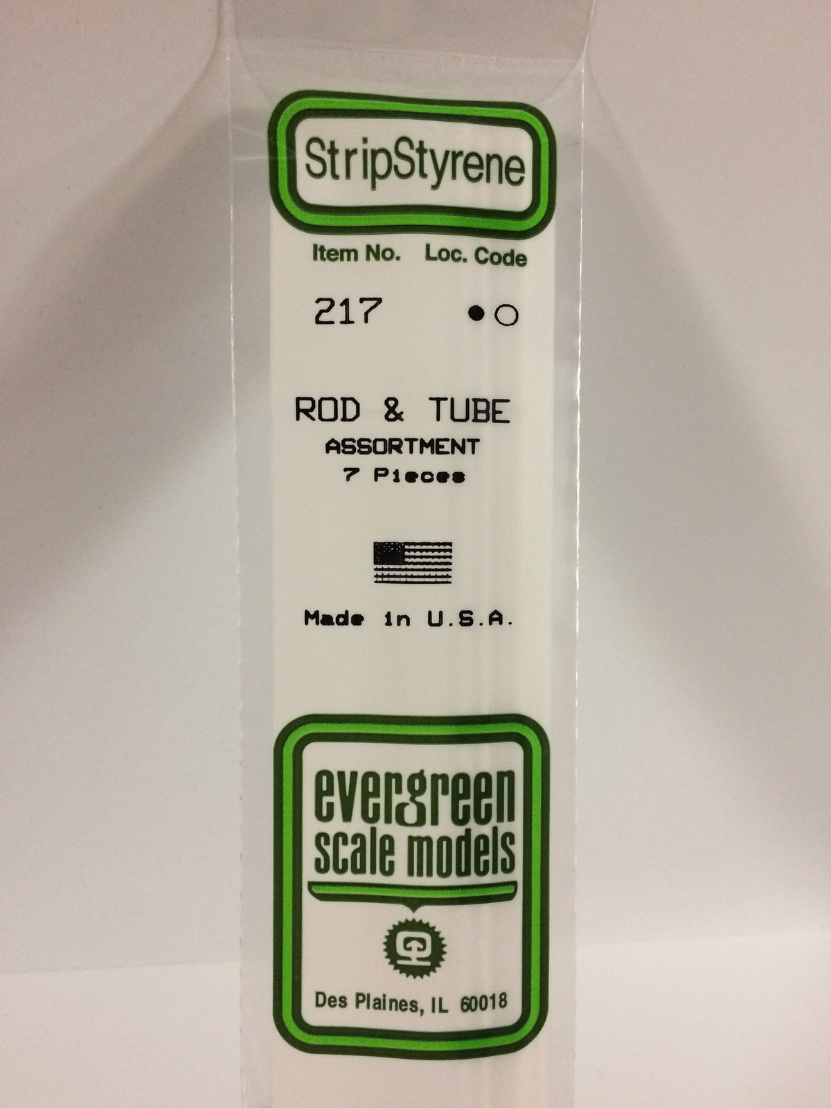 Evergreen Polystyrene Rod &amp; Tube Assortment 217