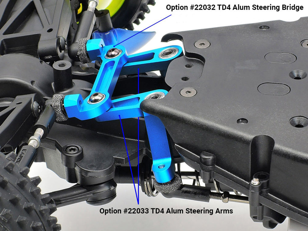 RC TD4 ALUM STEERING ARMS