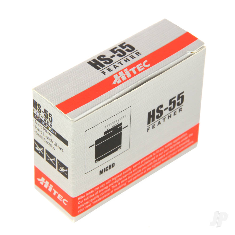 Hitec HS-55 Ultra Micro Analogue Coreless Servo 8g 1.3kg/0.14s 4.8V - 6.0V 2212060 3