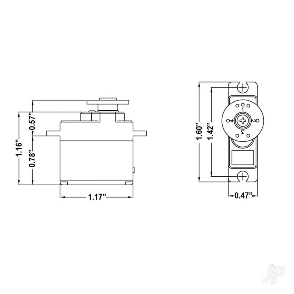 Hitec HS-82MG Micro Analogue Cored Servo 19g 3.4kg/0.1s 4.8V - 6.0V 2212150 6