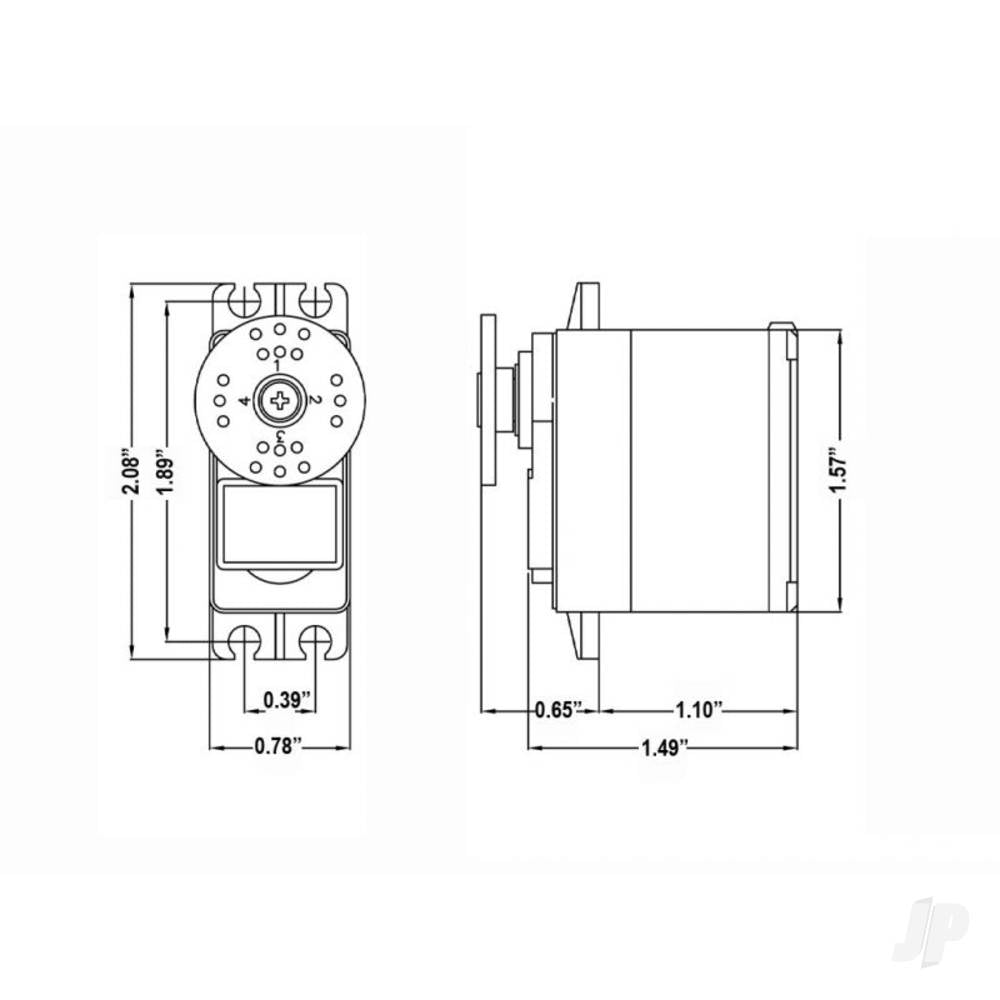 Hitec HS-485HB Standard Analogue Cored Servo 45g 6kg/0.18s 4.8V - 6.0V 2213270 6