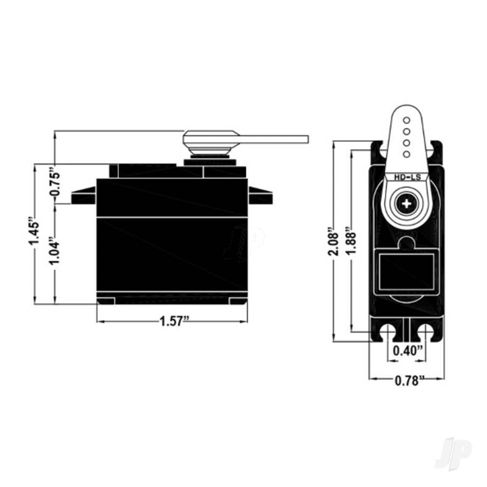 Hitec HSB-9465SH Standard Digital Brushless Servo 62g 13.5kg/0.07s 6.0V - 7.4V 2220965 6