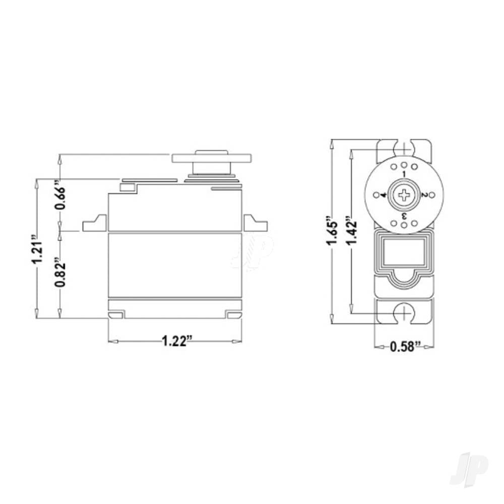 Hitec HS-5086WP Micro Digital Cored Servo 28.5g 3.6kg/0.15s 4.8V - 6.0V 2221970 6