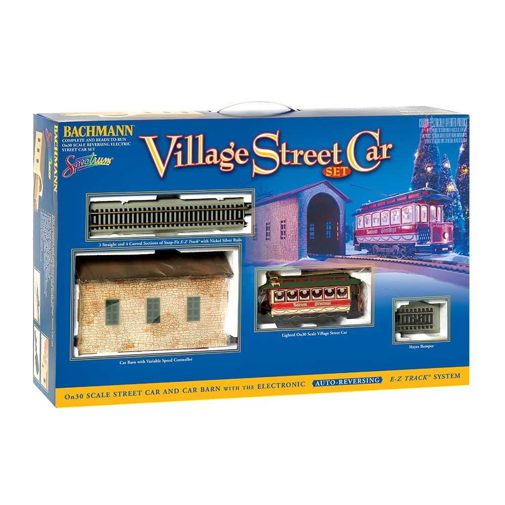 Bachmann USA Village Christmas Street Car Set 25017