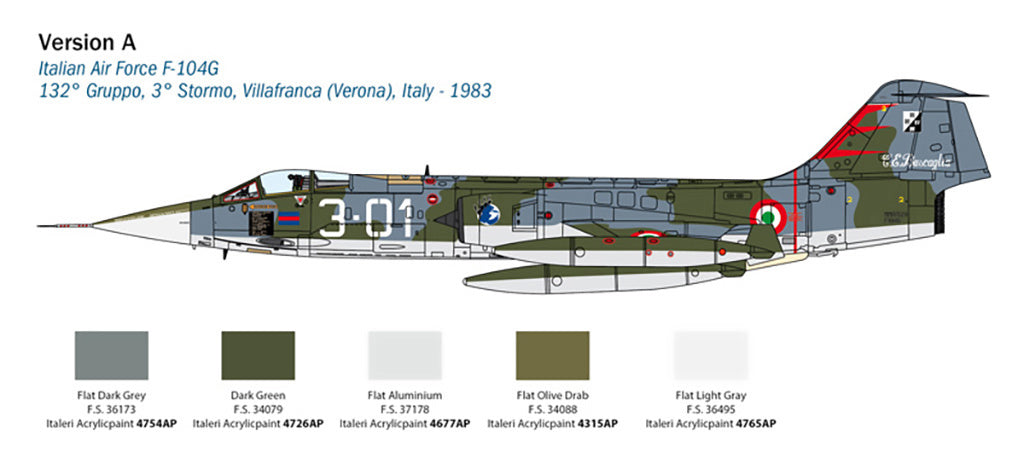 Italeri F-104G "Recce" (Upgraded Edition) 2514
