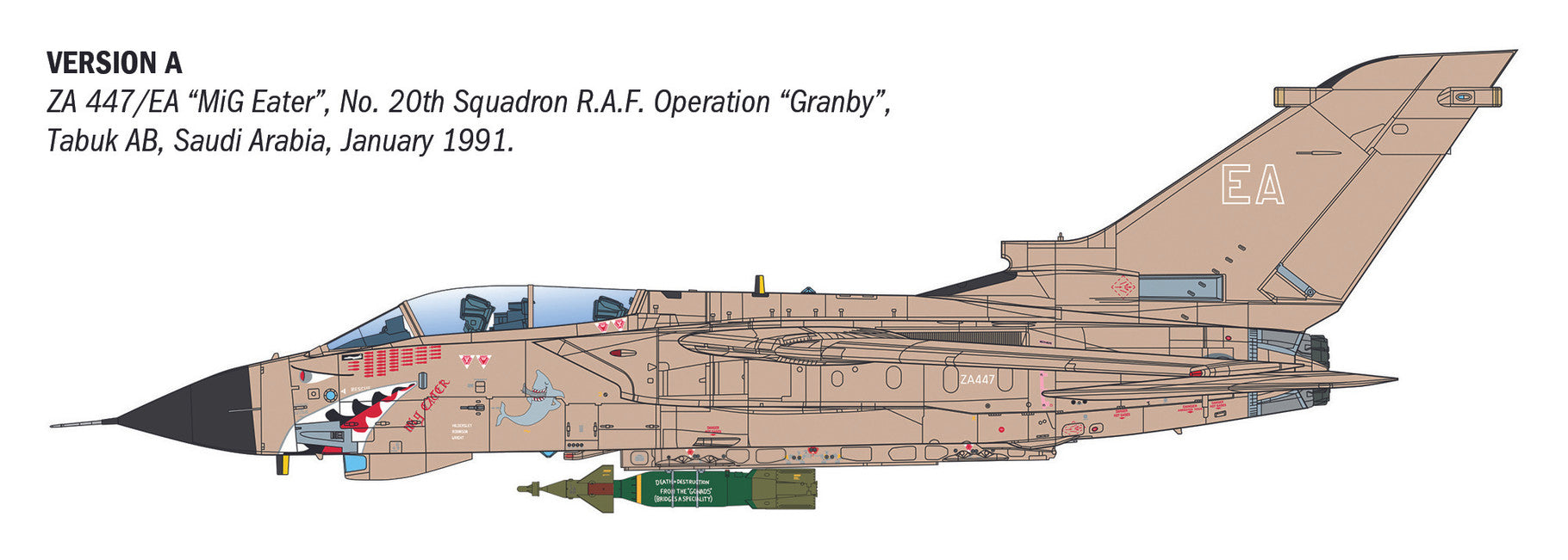 Italeri Tornado GR.1 Desert Storm RAF Aircraft