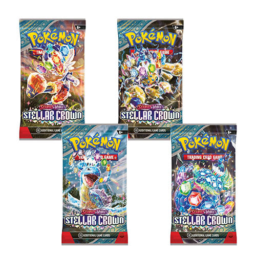 Pokemon Scarlet & Violet 7 Stellar Crown 10 Card Booster 190-86897