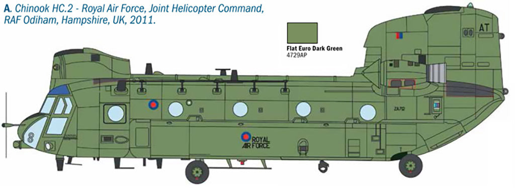 Italeri 1/48 Raf Hc 1 Ch-47D Chinook 2779