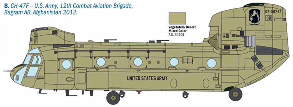 Italeri 1/48 Raf Hc 1 Ch-47D Chinook 2779