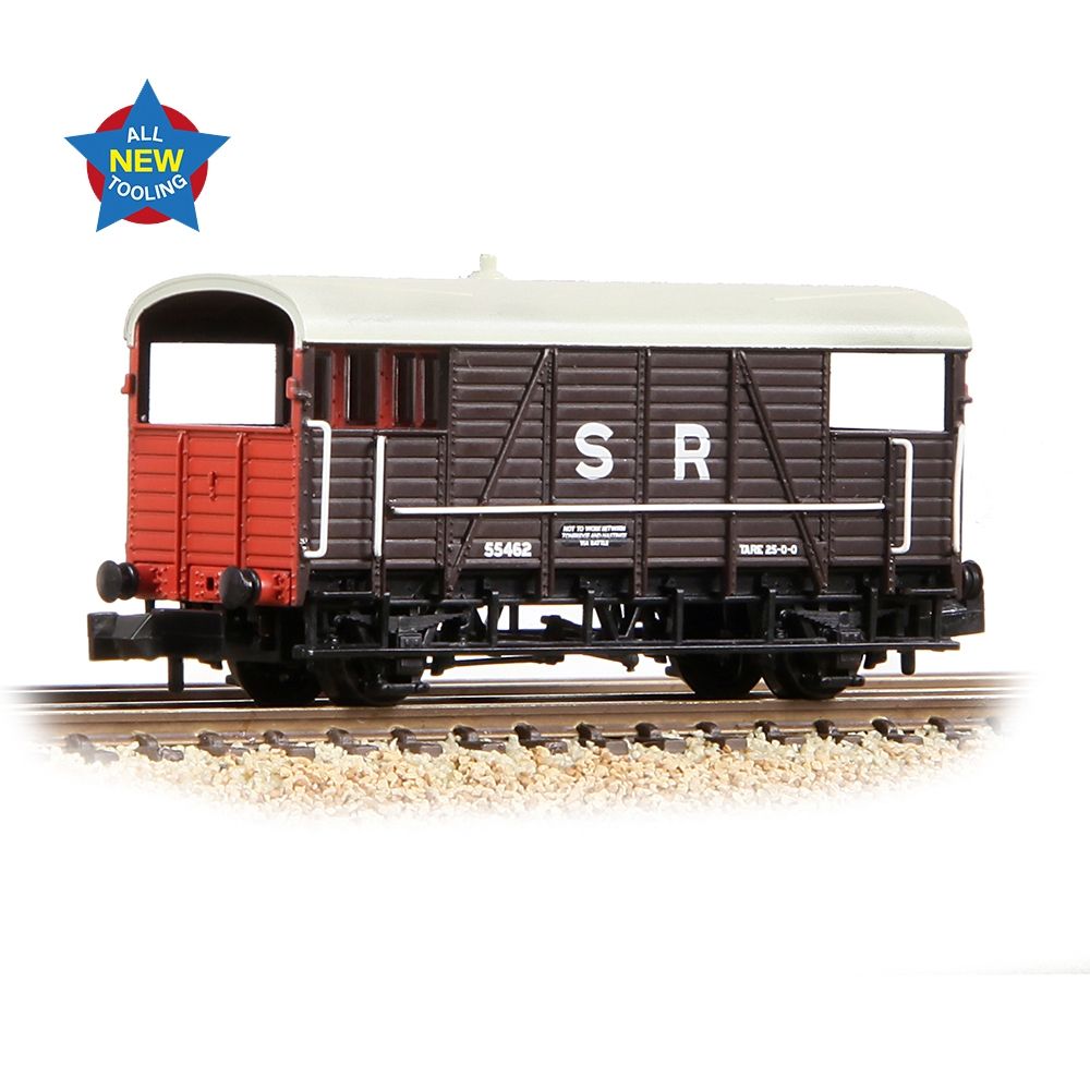 Graham Farish Se&Cr 25t 'Dance Hall' Brake Van SR Brown 378-026