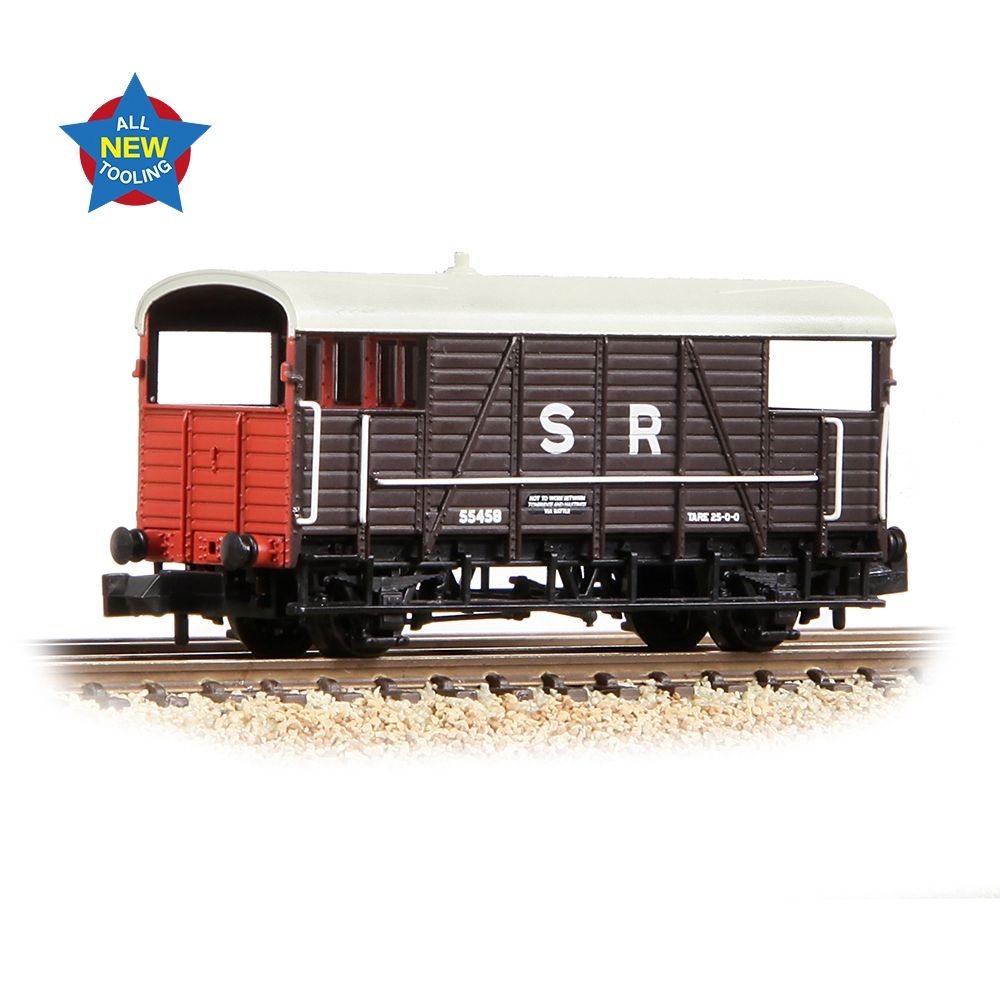 Graham Farish Se&Cr 25t 'Dance Hall' Brake Van SR Brown 378-026A
