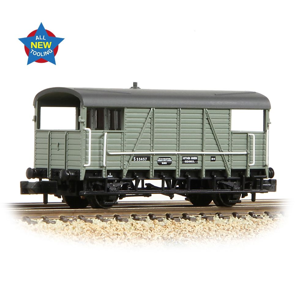 Graham Farish Se&Cr 25t 'Dance Hall' Brake Van BR Grey 378-027