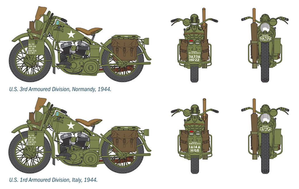 Italeri U.S. Motorcycles Ww2 322