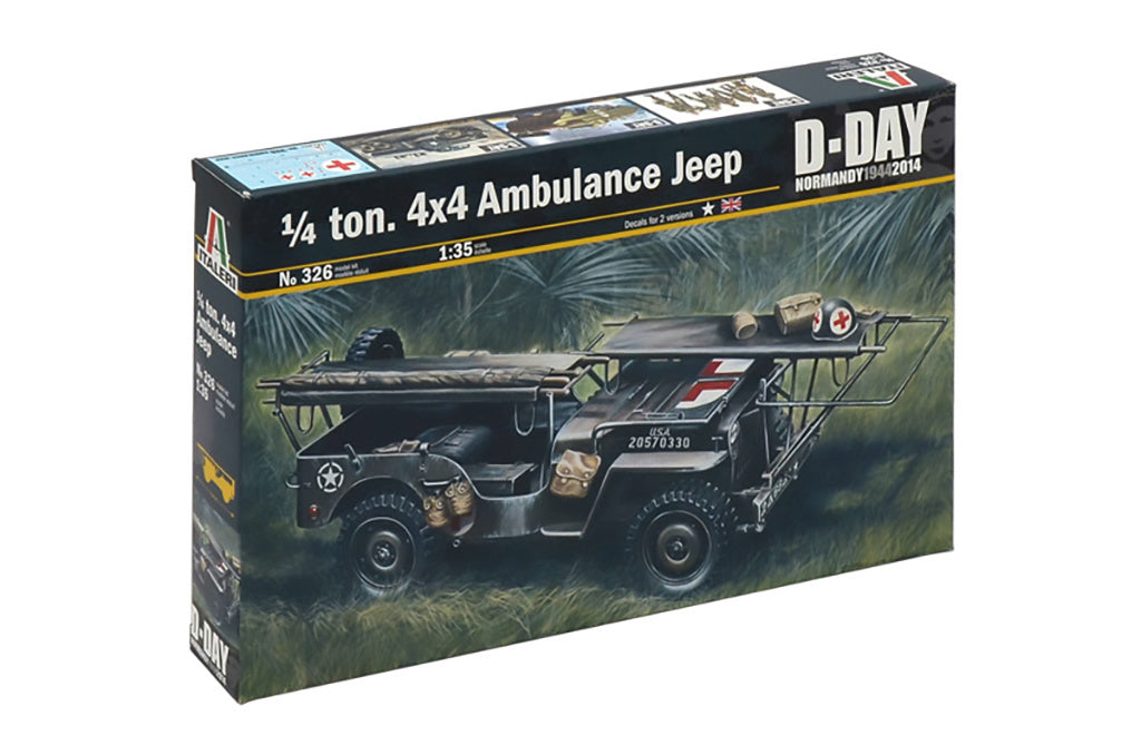 Italeri 1/4 Ton. 4X4 Ambulance Jeep 326