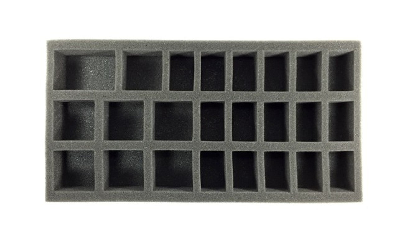 Battle Foam (Gen) 32mm 36 Medium 6 Large Troop Foam Tray (1.5") BF-BFM-32SMT