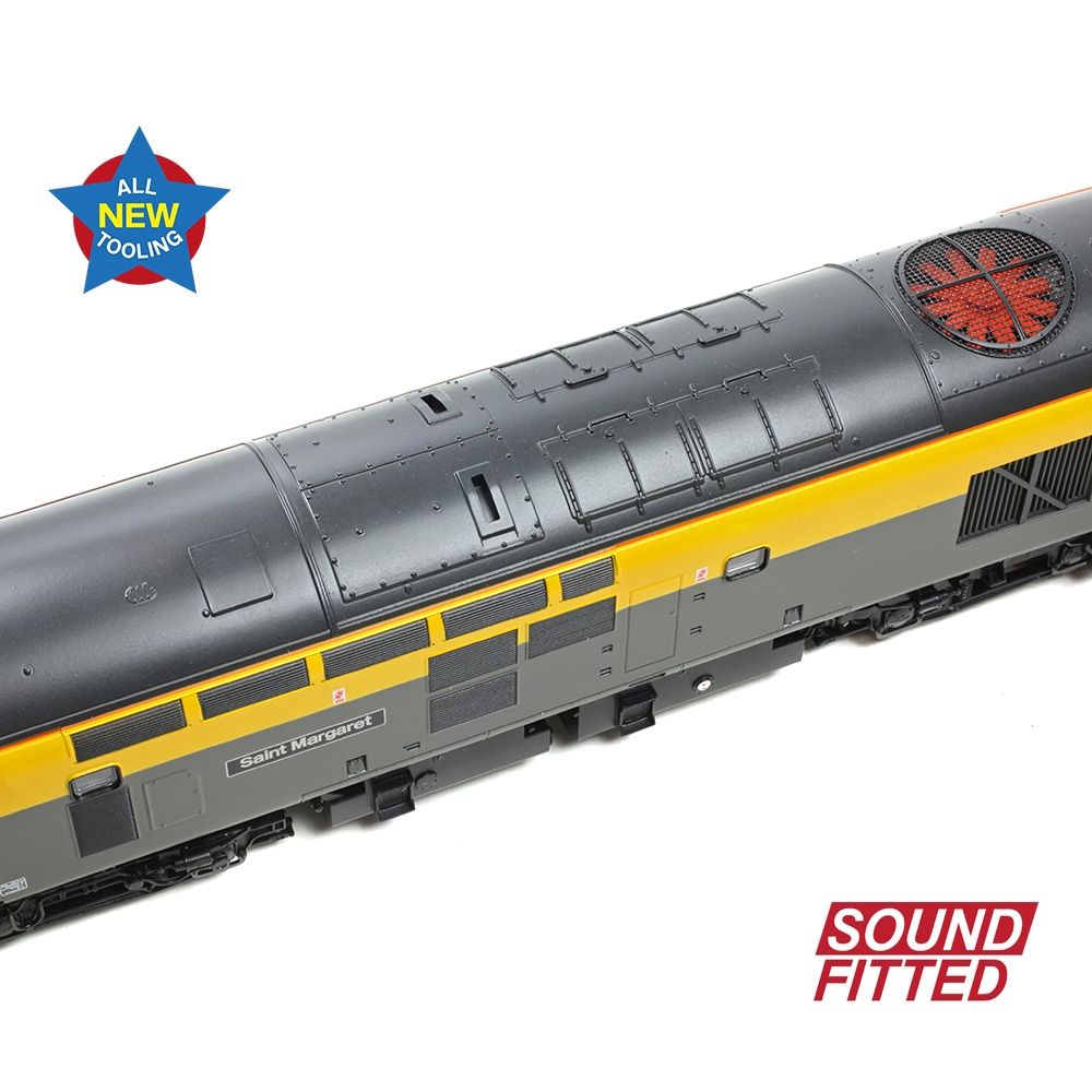 Branchline Class 37/0 Centre Headcode 37201 'St. Margaret' BR Eng. Grey & Yellow 35-308SF Branchline