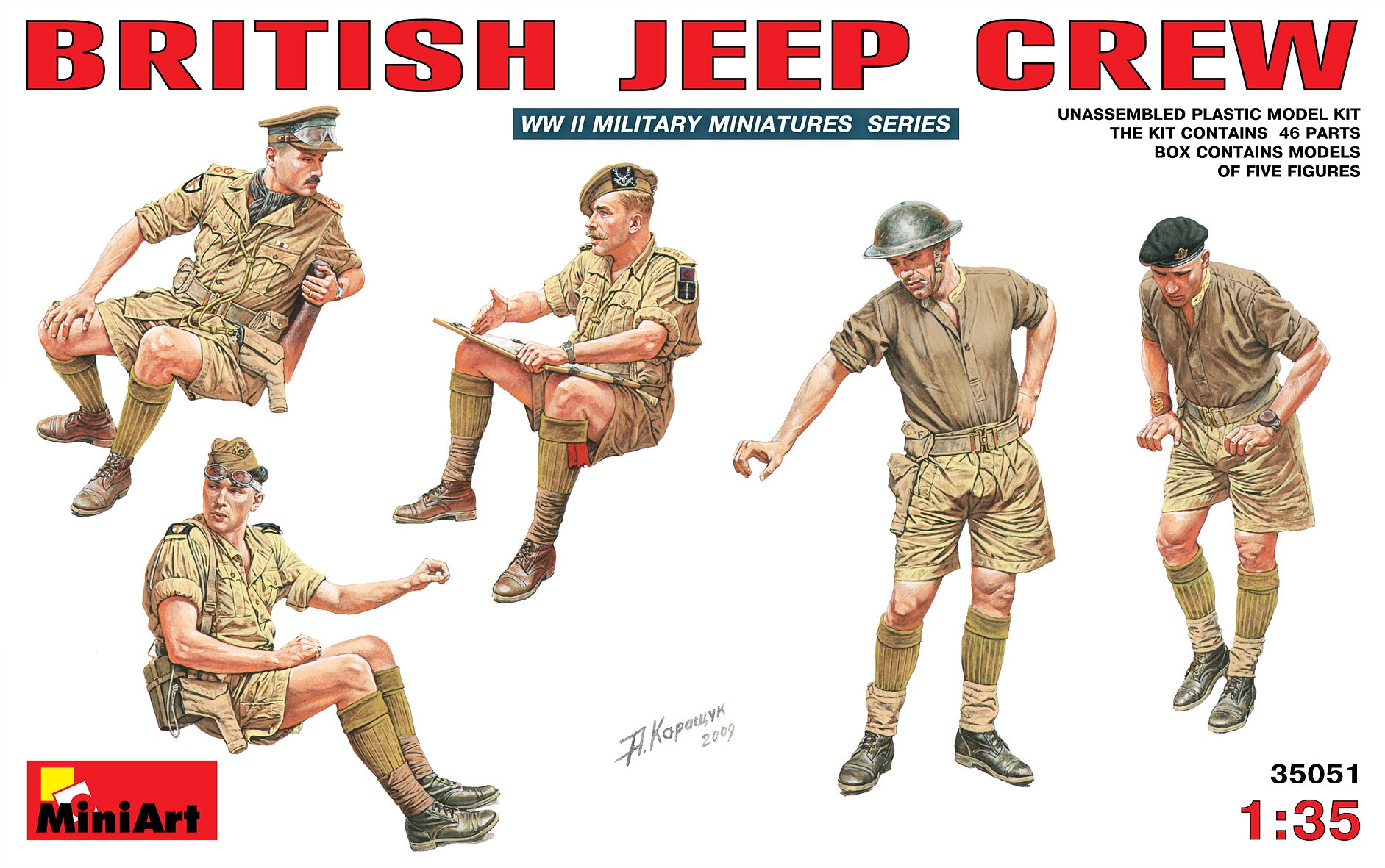 Miniart 1:35 - British Jeep Crew (35469) Special Edition