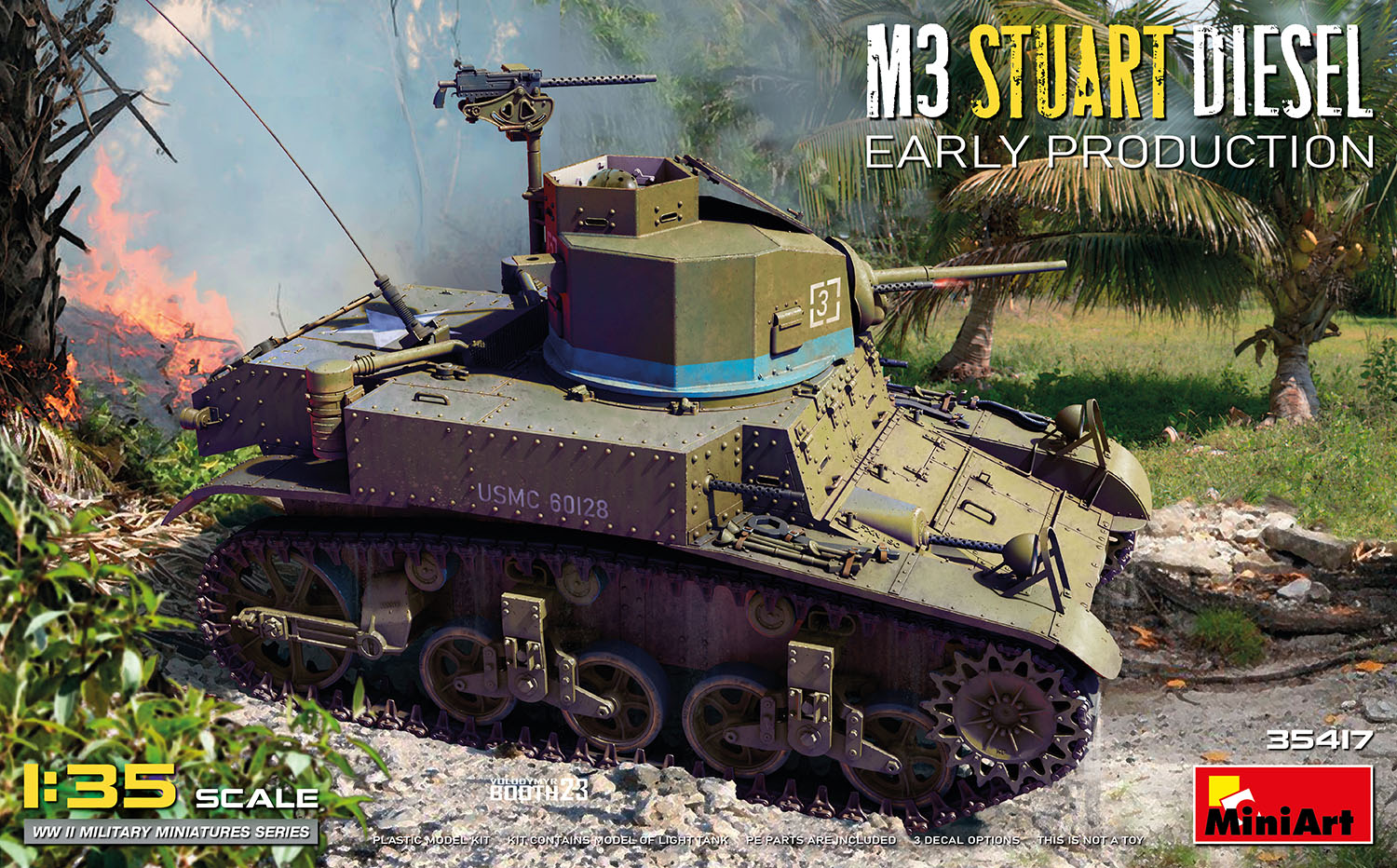  Miniart 1:35 - M3 Stuart Diesel Early Prod  