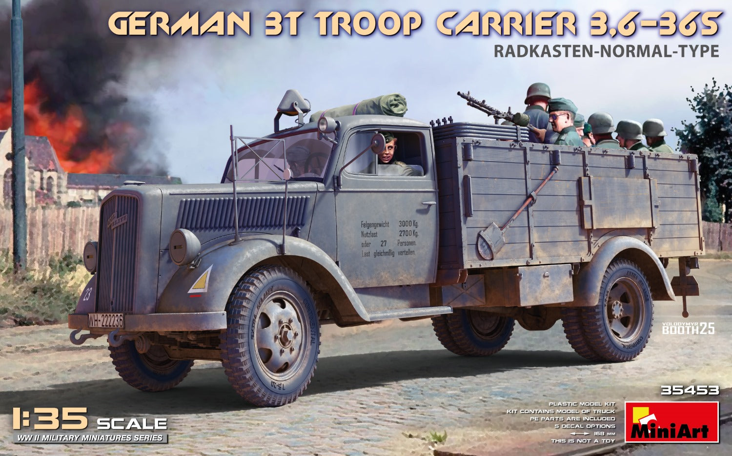 MiniArt 1/35 German 3t Troop Carrier 3,6-36S