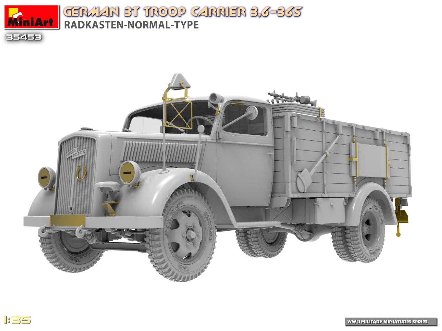 MiniArt 1/35 German 3t Troop Carrier 3,6-36S