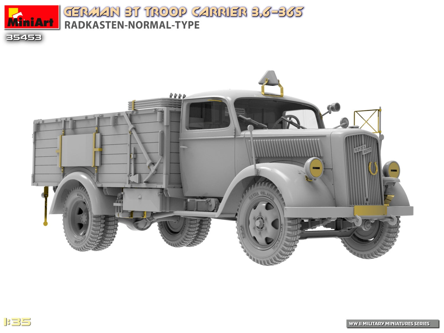 MiniArt 1/35 German 3t Troop Carrier 3,6-36S