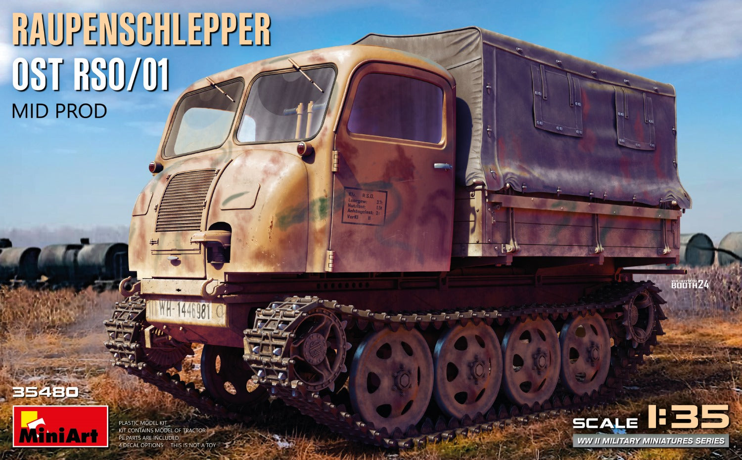 MiniArt 1/35 Raupenschlepper Ost RSO/01 Mid-Prod.