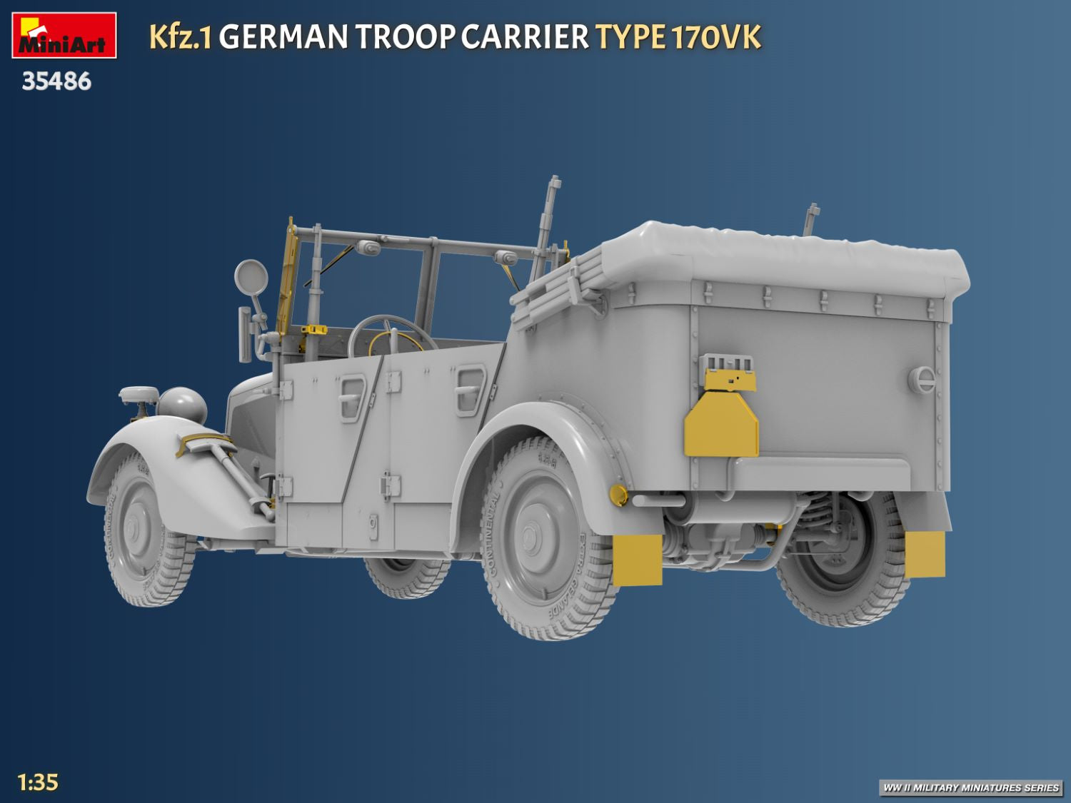 MiniArt Kfz.1 German Troop Carrier Type 170VK 1/35 scale