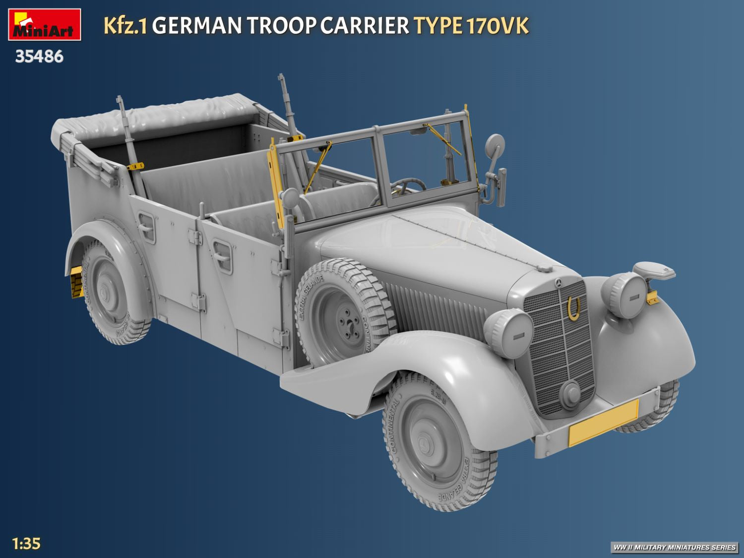 MiniArt Kfz.1 German Troop Carrier Type 170VK 1/35 scale