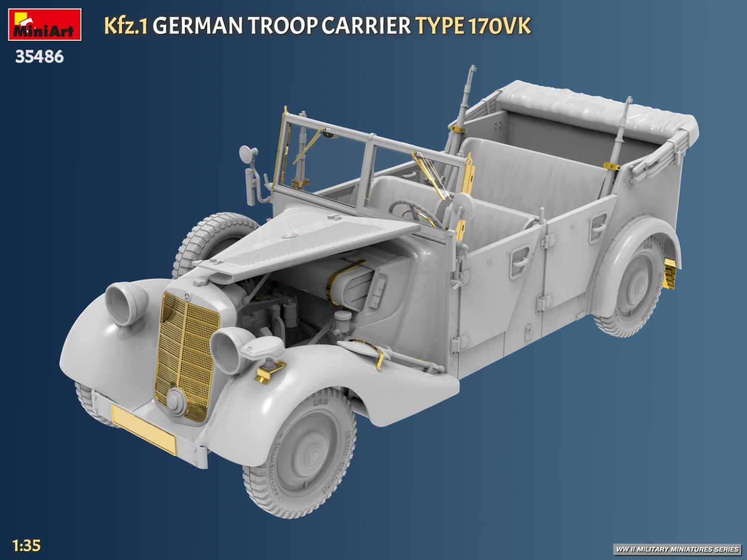 MiniArt Kfz.1 German Troop Carrier Type 170VK 1/35 scale