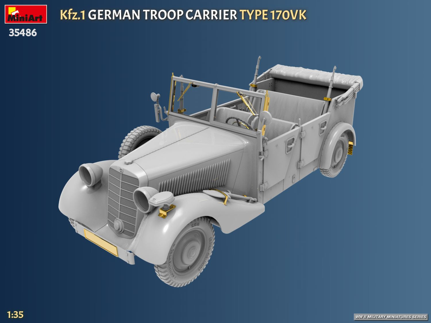 MiniArt Kfz.1 German Troop Carrier Type 170VK 1/35 scale