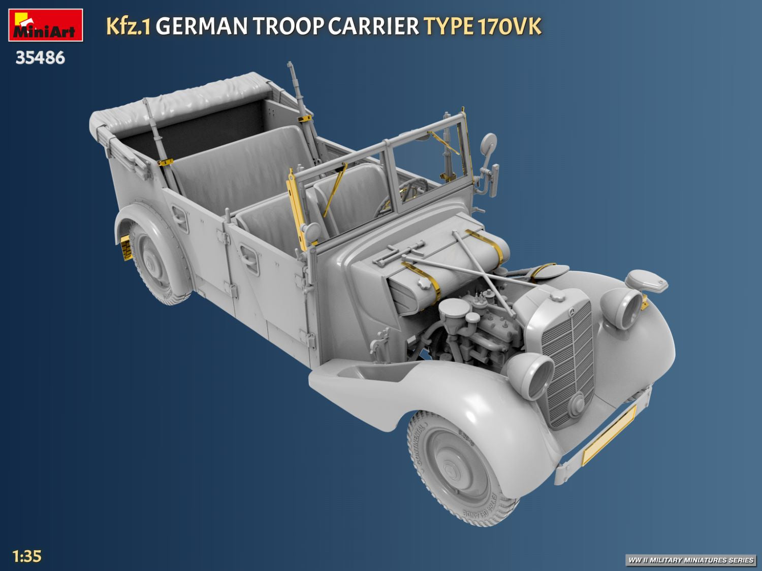 MiniArt Kfz.1 German Troop Carrier Type 170VK 1/35 scale