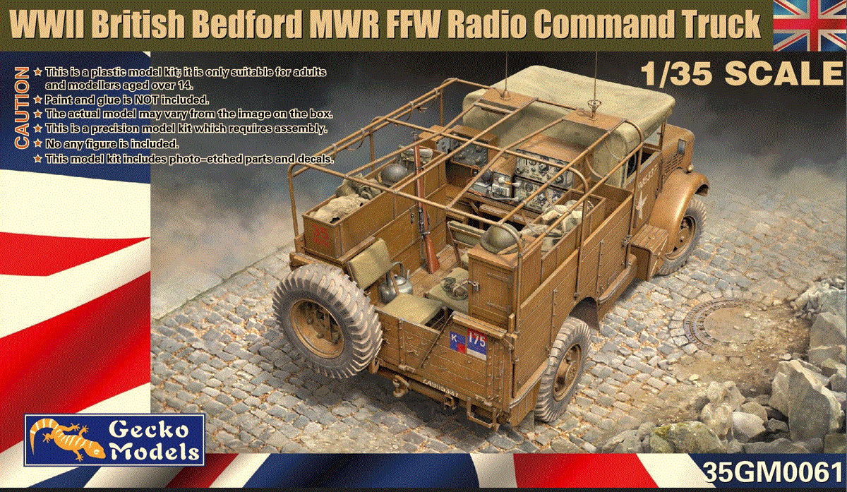 Gecko Models 1/35 Bedford MWR FFW Radio Command Truck 35GM0061