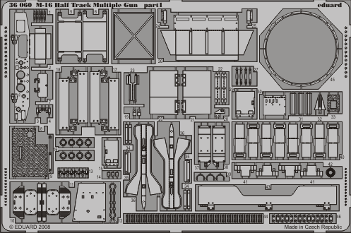 Eduard M-16 Half Track Multiple Gun 1/35