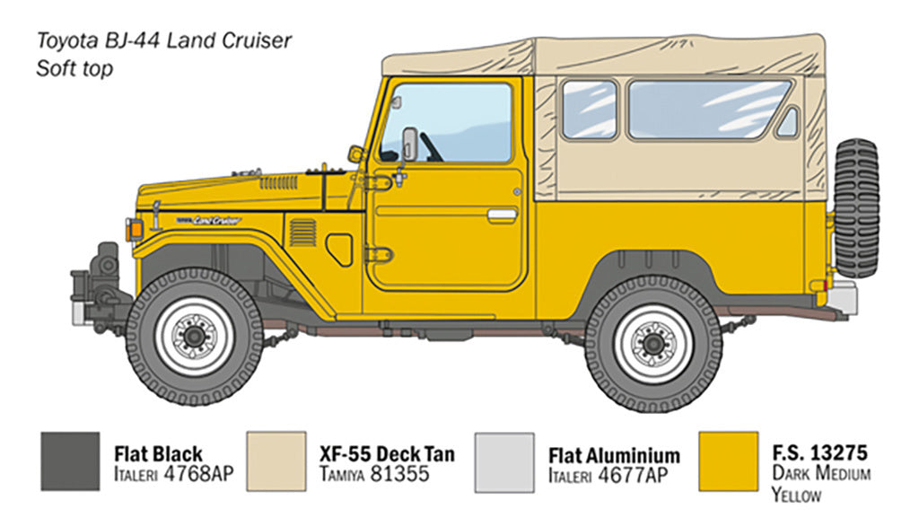 Italeri Toyota Bj-44 “Land Cruiser”Soft Top/Hard Top 3630