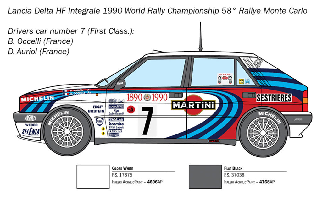 Italeri Lancia Hf Integrale 3658