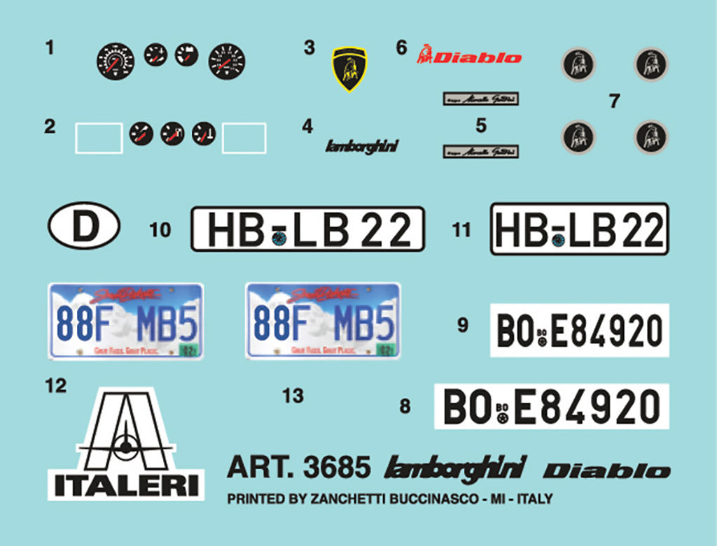 Italeri Lamborghini Diablo 3685