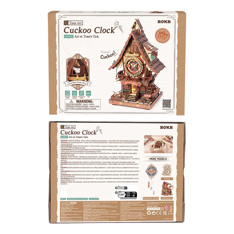 Rolife Cuckoo Clock (Wood Colour) LC901