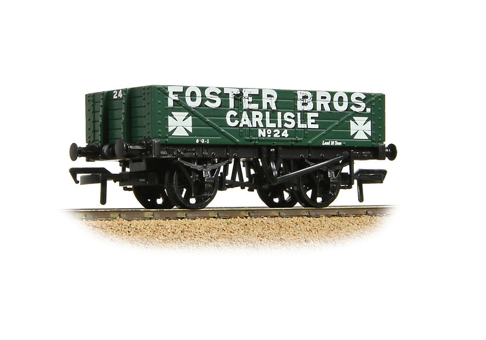 Branchline 5 Plank Wagon Wooden Floor 'Foster Bros.' Green 37-063A
