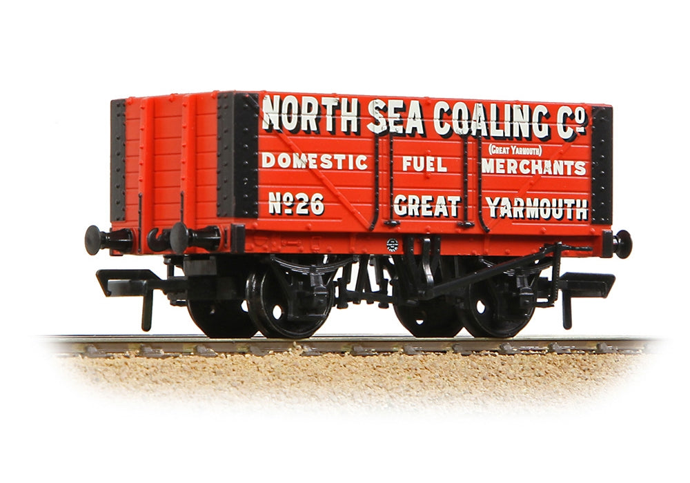 Branchline 7 Plank Fixed End Wagon 'North SEA Coaling Co.' Red 37-112A