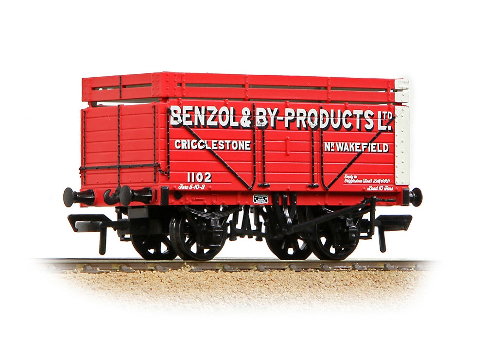 Branchline 7 Plank Wagon With Coke Rails 'Benzol & By-Products Ltd' Red 37-177A