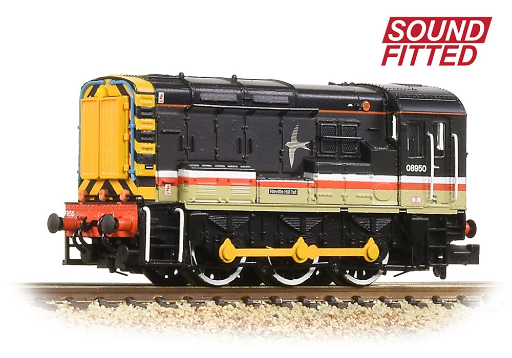 Graham Farish Class 08 08950 'Neville Hill 1st' BR Intercity (Swallow) 371-005ASF