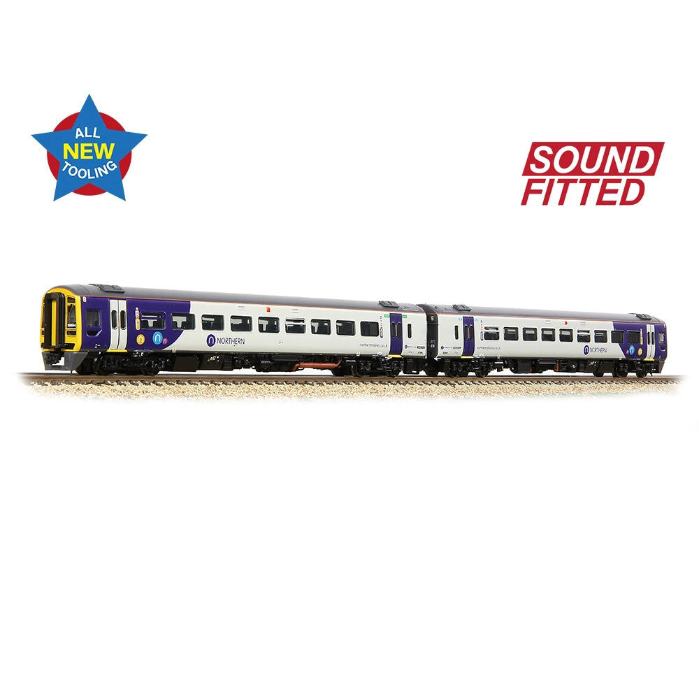 Model train set on a white background with 'Sound Fitted' and 'All New Tooling' text.