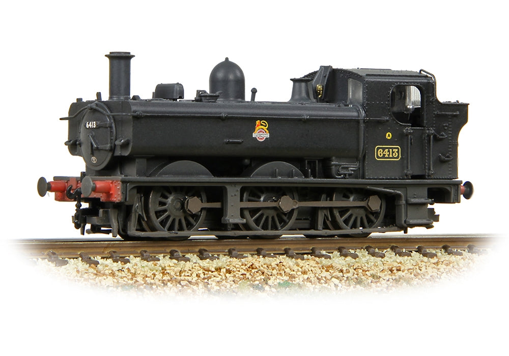Graham Farish GWR 64xx Pannier Tank 6413 BR Black (Early Emblem) [W] 371-986C