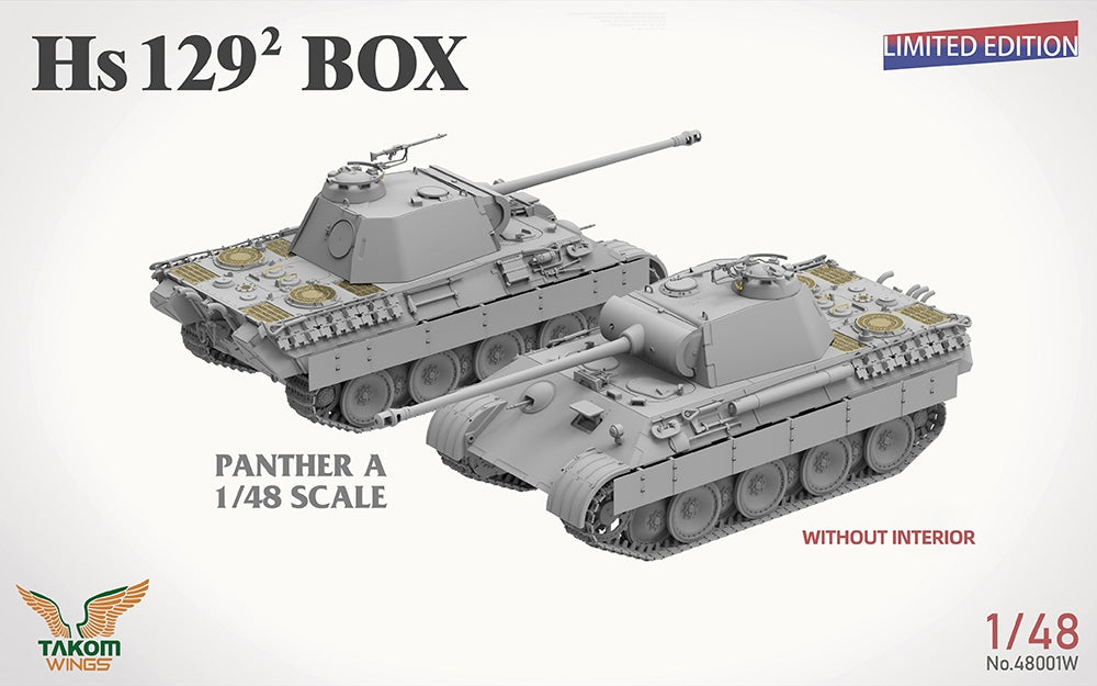 Takom Hs 129² Big Box Limited Edition (2 Aircraft 1 Tank + Figures) PKTAK48001W