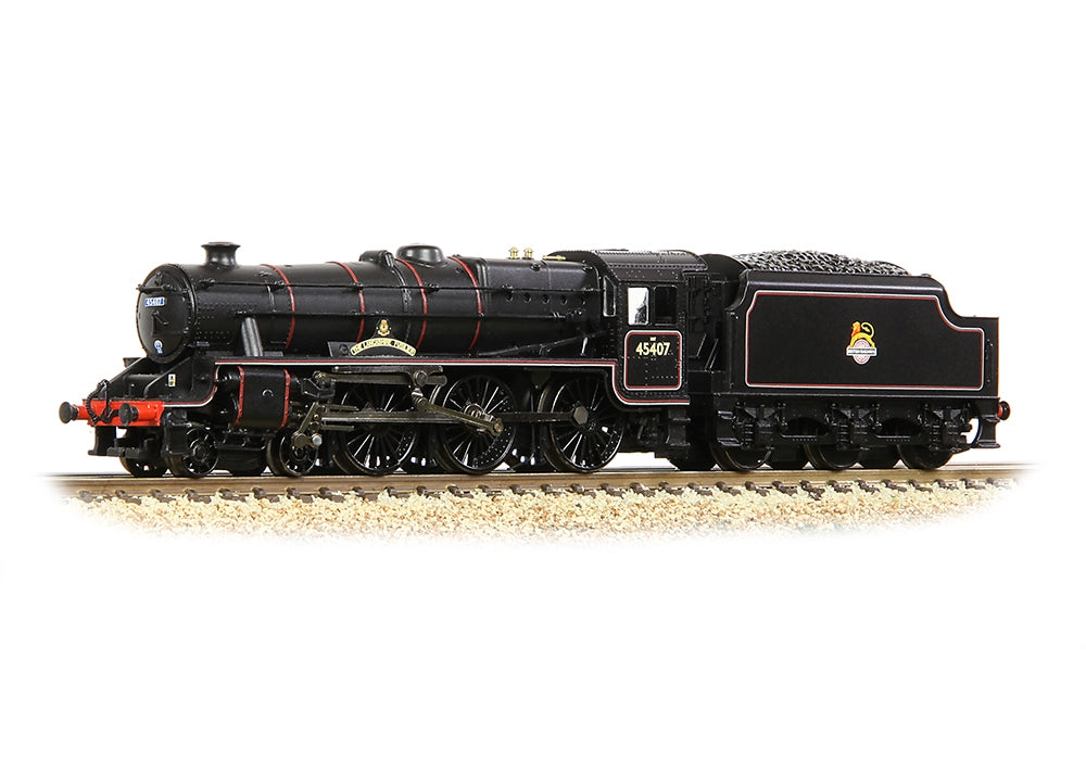 Graham Farish LMS 5mt 'Black 5' 45407 'The Lancashire Fusilier' BR Lined Black (E/E) 372-136A