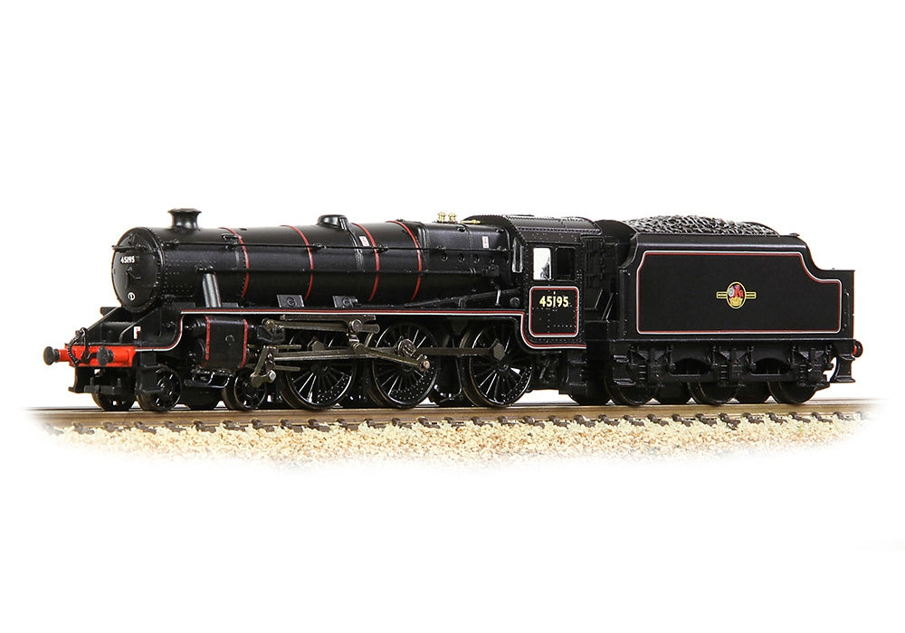 Graham Farish LMS 5mt 'Black 5' With Welded Tender 45195 BR Lined Black (Late Crest) 372-137A