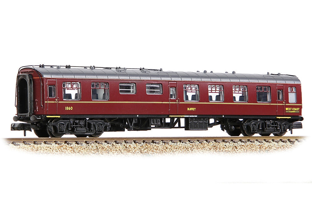Graham Farish BR MK1 Rmb Restaurant Miniature Buffet WCRC Maroon 374-112